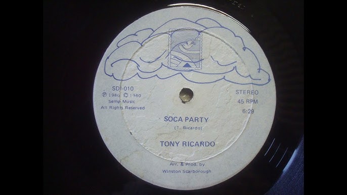 Image of Front Cover of 12" - /VG - TONY RICARDO, African Music / Soca Party (Semp Production; SDI 010, Trinidad & Tobago 1980), Light marks only.,  - 3046079S