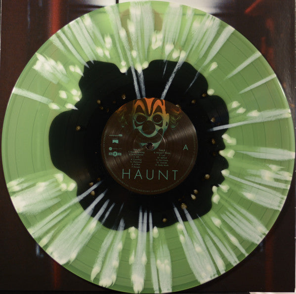Image of Back Cover of 2xLP - VG+/VG+ - TOMANDANDY, Haunt (Original Motion Picture Soundtrack) (Enjoy The Ride Records; ETR 171, US 2023, Gatefold, 2 Inners, Black In Tan w/ White Splatter and Black In Blue w/ Blue Splatter Vinyl, Ltd to 250), Numbering sticker removed,  - 3046057S