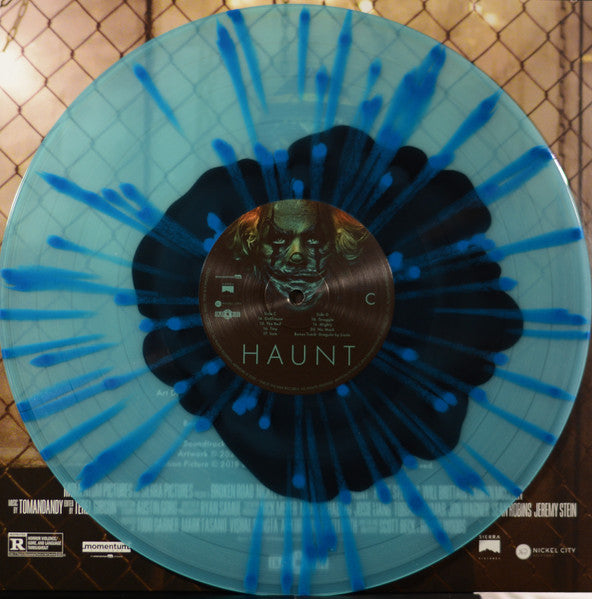 Image of Label Cover of 2xLP - VG+/VG+ - TOMANDANDY, Haunt (Original Motion Picture Soundtrack) (Enjoy The Ride Records; ETR 171, US 2023, Gatefold, 2 Inners, Black In Tan w/ White Splatter and Black In Blue w/ Blue Splatter Vinyl, Ltd to 250), Numbering sticker removed,  - 3046057S