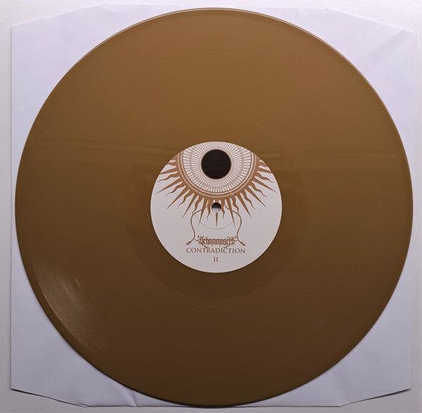Image of Back Cover of LP - VG+/VG+ - SCHAMMASCH, Contradiction (Prosthetic Records; PROS101731, USA, Canada & Europe 2018 Reissue, Gatefold, Gold & Silver Vinyl), ,  - 3046070S