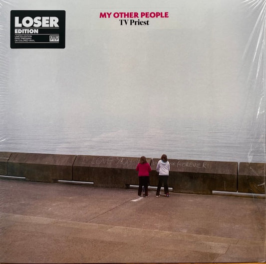 Image of Front Cover of LP - NEW/NEW - TV PRIEST, My Other People (Sub Pop; SP 1487, UK 2022, Limited Edition, Clear Vinyl), , The tension between existential fear born from the constant uncertainties of life, and an affirmative, cathartic urge to seize the moment, is central to My Other People, a record that heals by providing space for recognition, a ground zero in which you re welcome to stay awhile but which ultimately only leads up and out. - E