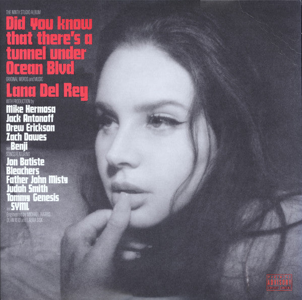 Image of Front Cover of 2xLP - VG+/EX - LANA DEL REY, Did You Know That There's A Tunnel Under Ocean Blvd (Polydor; 4859193, Worldwide 2023, Gatefold, 2 Inners, Poster, Limited Edition, Dark Pink Vinyl, Alternative Artwork), ,  - 3026152E
