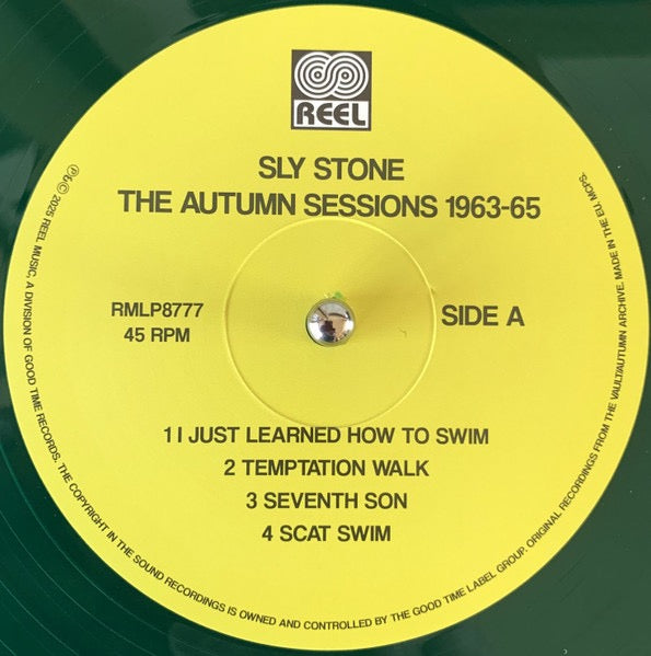 Image of Label Cover of LP - EX/EX - SLY STONE, The Autumn Sessions 1963-65 (Reel; RMLP8777, Europe 2025, Green Vinyl. RSD 2025), Still In Opened Shrinkwrap With Hype Sticker,  - 3016175C