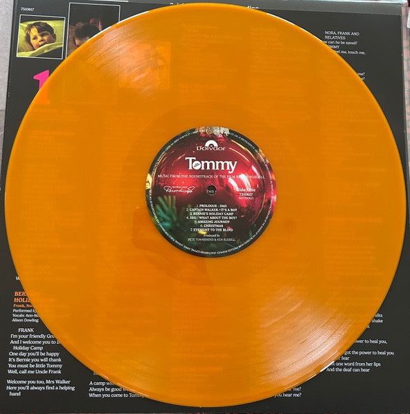 Image of Back Cover of 2xLP - EX/VG+ - VARIOUS, Tommy (Original Soundtrack Recording) (Polydor; 7510615, Europe 2025 Reissue, Gatefold, 2 Inners, Orange & Blue Vinyl. RSD 2025), Still In Opened Shrinkwrap With Hype Sticker,  - 3016177C