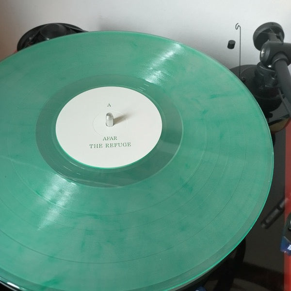 Image of Label Cover of LP - VG+/VG+ - AFAR, The Refuge (Laut & Luise; LULLP007, Germany 2023, Insert, Translucent River Green Vinyl), ,  - 3016098C