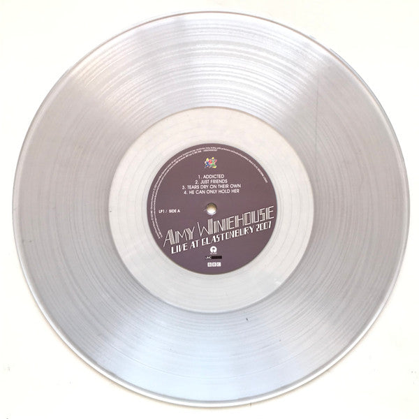 Image of Label Cover of 2xLP - VG+/EX - AMY WINEHOUSE, Live At Glastonbury 2007 (UMC; 4555684, Europe 2022, Picture Sleeve, 2 Inners, Limited Edition, Clear Vinyl, 180 Gram), ,  - 3026155E