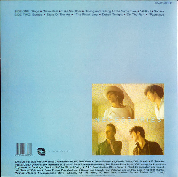 Image of Back Cover of LP - VG+/VG+ - THE NECESSARIES*, Event Horizon (Be With Records; BEWITH021LP, UK 2017 Reissue, Inner, Limited Edition, 180 Gram Vinyl), ,  - 3046072S