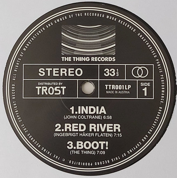 Image of Label Cover of LP - VG+/VG+ - THE THING, Boot! (Trost; TTR0010LP, Austria 2013, Gatefold), ,  - 3026115E