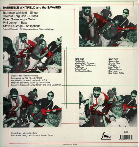 Image of Back Cover of LP - VG/VG - BARRENCE WHITFIELD AND THE SAVAGES, Barrence Whitfield And The Savages (Fan Club; FC 058, France 1989 Reissue), Strong VG throughout!,  - 3016213C