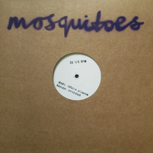Image of Front Cover of 12" - EX/VG - MOSQUITOES, MOS-002 (; MOS-002, UK 2017, Stencil Spray Die Cut Sleeve, Limited to 121. Single Sided), Limited Edition No. 18/121,  - 3016192C