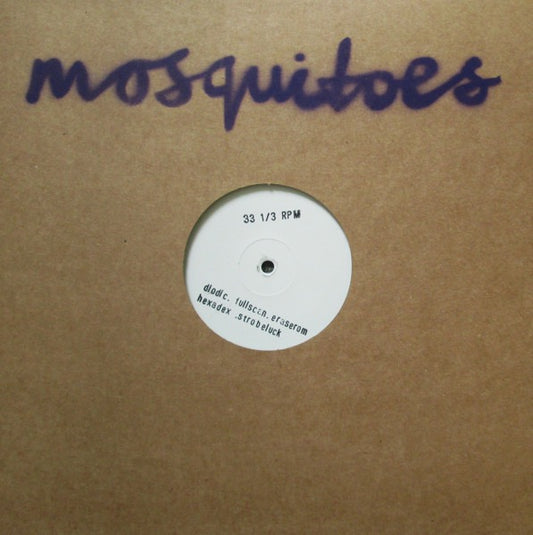 Image of Front Cover of 12" - EX/VG - MOSQUITOES, MOS-002 (; MOS-002, UK 2017, Stencil Spray Die Cut Sleeve, Limited to 121. Single Sided), Limited Edition No. 18/121,  - 3016192C