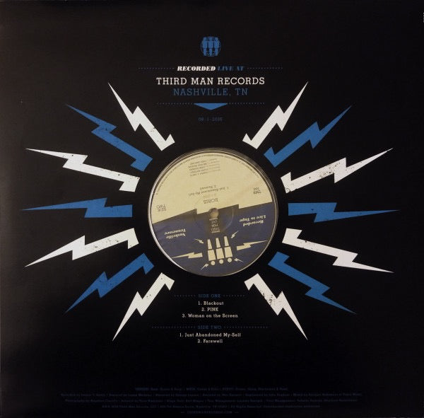 Image of Back Cover of 12" - EX/VG+ - BORIS, Live At Third Man Records (Third Man Records; TMR-396, US 2017, Die Cut Sleeve), ,  - 3016193C