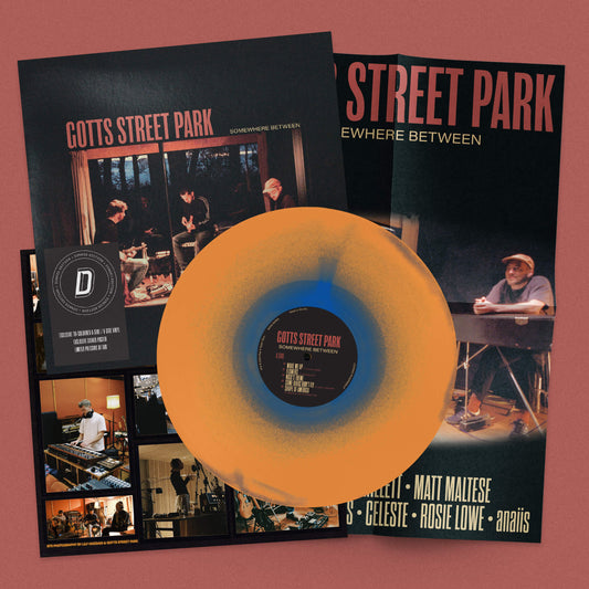 Image of Front Cover of LP - NEW/NEW - GOTTS STREET PARK, Somewhere Between - Dinked Edition (Play It Again Sam; PIASR1680LPS, UK 2026, Signed Poster, Tri-colour effect vinyl, Signed A2 fold-out A2 poster, Limited pressing of 500, EXCLUSIVE to Dinked Edition, Dinked No. 431), , 3 years after their critically acclaimed album ‘On The Inside’, Gotts Street Park come back with their new album ‘Somewhere Between’, featuring Celeste, Matt Maltese, Rosie Lowe, Pip Millett, Sofia and the Antoinettes, anaiis and Ol