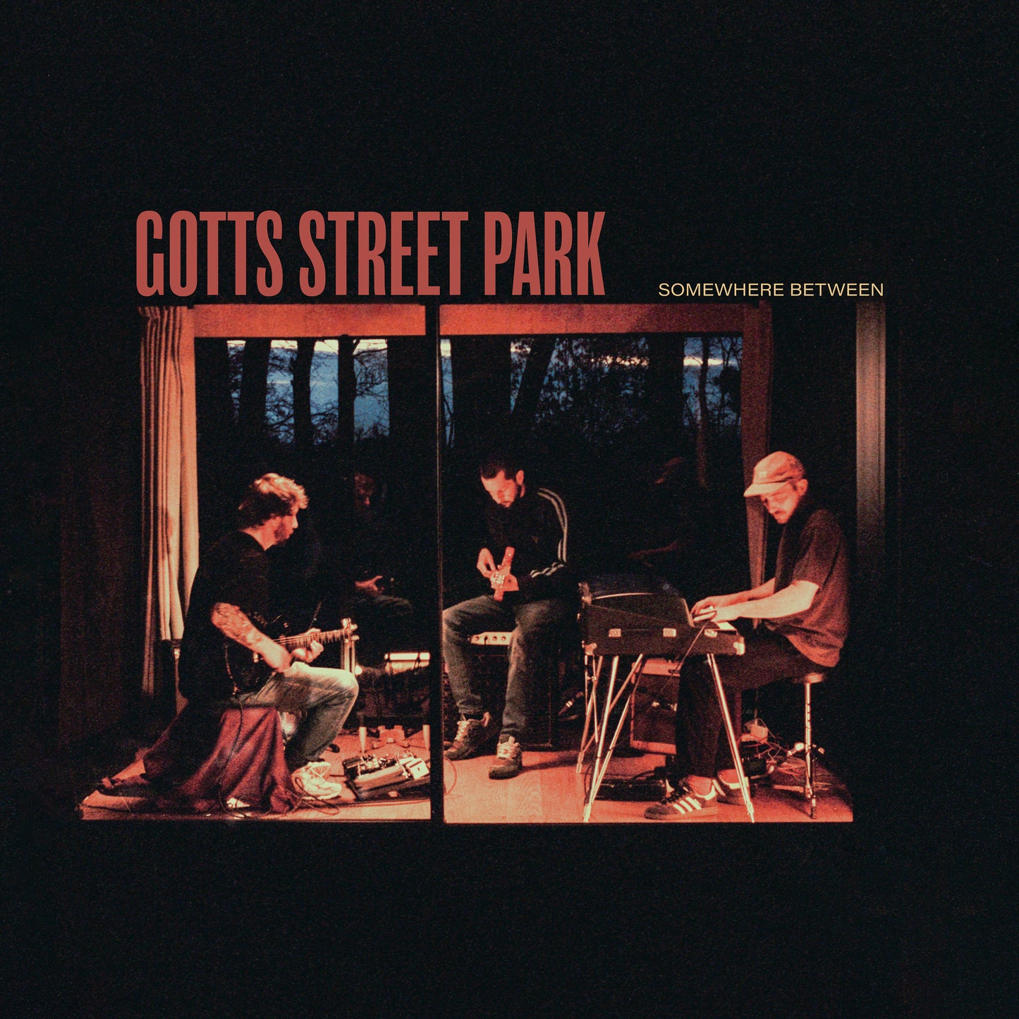 Image of Front Cover of CD - NEW/NEW - GOTTS STREET PARK, Somewhere Between (Play It Again Sam; PIASR1680CD, UK 2026), , 3 years after their critically acclaimed album ‘On The Inside’, Gotts Street Park come back with their new album ‘Somewhere Between’, featuring Celeste, Matt Maltese, Rosie Lowe, Pip Millett, Sofia and the Antoinettes, anaiis and Olive Jones. A departure from their previous work, the new record draws on richly emotional folk and Americana, with Blaze Foley, Jessica Pratt and Big Thief on 