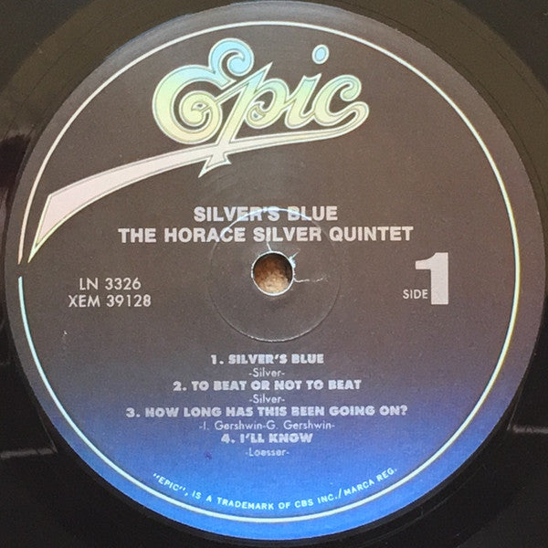 Image of Label Cover of LP - VG/VG - THE HORACE SILVER QUINTET, Silver's Blue (Epic; LN 3326, US Reissue, Picture Sleeve), ,  - 3026193E