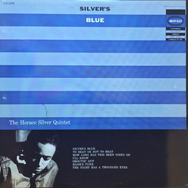 Image of Front Cover of LP - VG/VG - THE HORACE SILVER QUINTET, Silver's Blue (Epic; LN 3326, US Reissue, Picture Sleeve), ,  - 3026193E