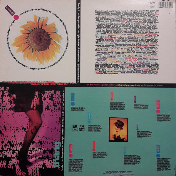Image of Back Cover of LP - VG/VG - CE CE PENISTON, Finally (A&M Records; 397 176-1, UK & Europe 1992, Picture Sleeve), Strong VG, light marks only.,  - 3026195E