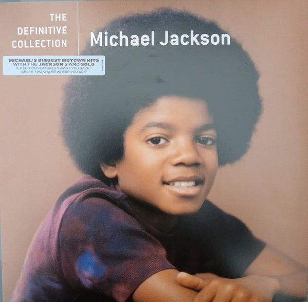 Image of Front Cover of LP - NEW/NEW - MICHAEL JACKSON, The Definitive Collection (UMR; 5775101, UK 2026, Insert, Black Vinyl), , A solid, 1 LP, 14-track collection of young Michael Jackson's hits on from his Motown era, including the iconic Jackson 5 hits from "I Want You Back" to "I'l Be There," and his solo smashes "Got To Be There," "Ben" and "I Wanna Be Where You Are." - 3436100E