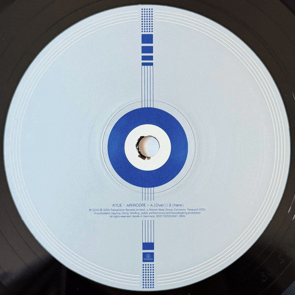 Image of Label Cover of LP - NEW/NEW - KYLIE MINOGUE, Aphrodite (Parlophone; 5021732253361, Worldwide 2026 Reissue, Inner, Black Vinyl), , Featuring iconic tracks such as All The Lovers and Get Outta My Way, Kylie s eleventh studio album saw her work with the likes of Stuart Price, Calvin Harris, Jake Shears and more to produce an album full of dance-pop gold. - 3236017E