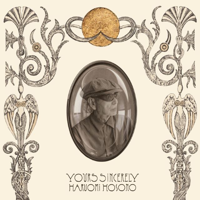 Image of Front Cover of LP - NEW/NEW - HARUOMI HOSONO, Yours Sincerely (Ghostly International; GI499LPC2, UK 2026, Inner, Indie Exclusive Mothership Cream Vinyl), , Haroumi Hosono, the pioneering Japanese musician, producer, composer, and founding member of Yellow Magic Orchestra and Happy End, returns with his 23rd studio album and first collection of new music in over seven years, finding Hosono ever-pushing his exploratory songcraft. Across arrangements that span tender psych-folk and bubbling avant pop,