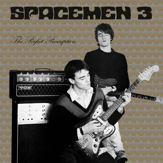 Image of Front Cover of LP - NEW/NEW - SPACEMEN 3, The Perfect Prescription (Fire Records; FIRELP016X, Europe 2026 Reissue, Black Vinyl), , An intense neo-psychedelic gem that journeys through serenity before collapsing into its own itchy comedown. A glorious amalgamation of discordant psyche, Lou Reed hustle and Gospel surrealism. A kaleidoscopic blueprint for everything that followed, with lovingly restored artwork. Spacemen 3's second album is a remarkable departure from the band's 1986 debut, Sound Of C