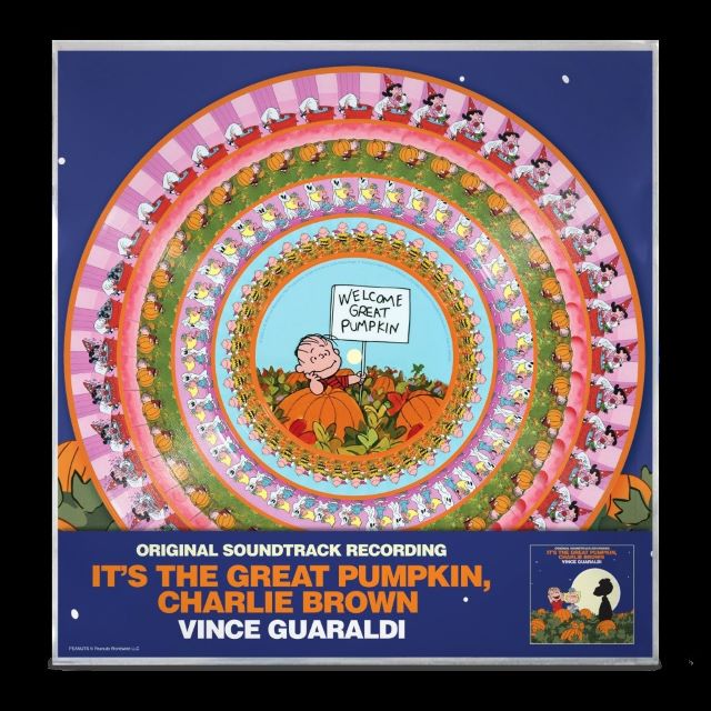 Image of Front Cover of LP - NEW/NEW - VINCE GUARALDI, It's The Great Pumpkin, Charlie Brown (Concord; 7278680, Europe 2026 Reissue, Limited Edition Zoetrope), , Rising from the pumpkin patch to celebrate the 60th Anniversary of It's The Great Pumpkin, Charlie Brown this first zoetrope edition of the album, featuring Vince Guaraldi's timeless score. With classic scenes from the special on each side, this 45RPM album contains Halloween favorites “Graveyard Theme,” “The Great Pumpkin Waltz” and “Linus and Luc