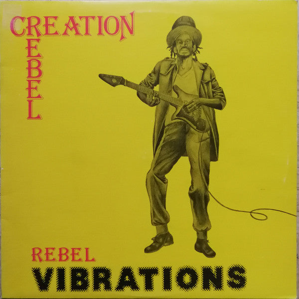 Image of Front Cover of LP - VG/VG - CREATION REBEL, Rebel Vibrations (Hitrun; AP LP 9004, UK 1979), Disc looks weak VG with lots of superficial lines; plays strong VG or better, clean. SWOL. WOC on back.,  - 3026206E