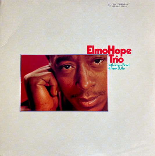 Image of Front Cover of LP - VG/VG - ELMO HOPE TRIO, Elmo Hope Trio (Original Jazz Classics; OJC-477, US 1990 Reissue), Some light staining on sleeve, discolouration too,  - 3016262C