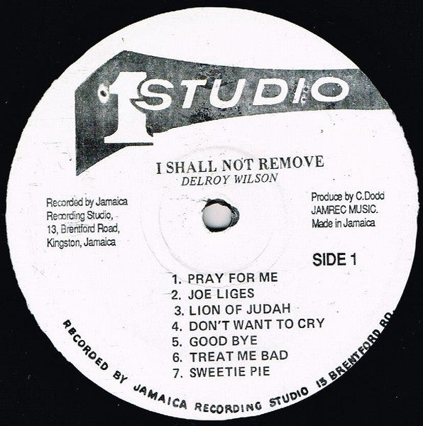 Image of Label Cover of LP - VG+/VG+ - DELROY WILSON, I Shall Not Remove (Studio One; , Jamaica 1990s Reissue), ,  - 3026209E