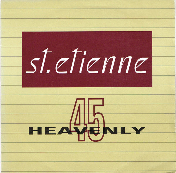 Image of Front Cover of 7" - VG/VG - ST. ETIENNE, Only Love Can Break Your Heart / Filthy (Heavenly; HVN 12, UK 1991, Picture Sleeve), Wear to sleeve opening, top right corner.,  - 3016231C