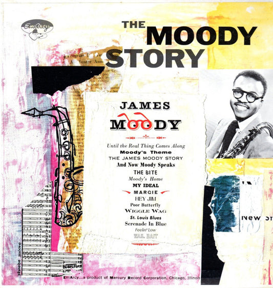 Image of Front Cover of LP - VG+/VG+ - JAMES MOODY, The Moody Story (EmArcy; 195J-10104, Japan 1988 Reissue, Insert, Mono), Obi separate and ripped / creased,  - 3016263C