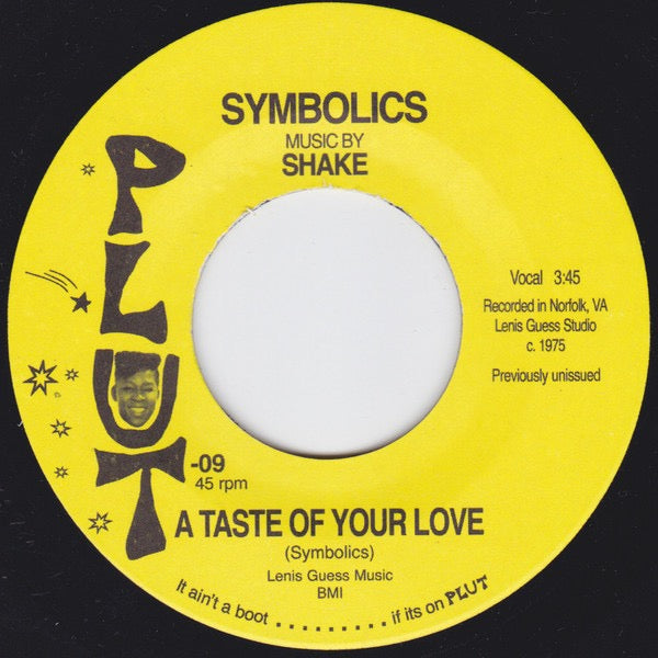 Image of Back Cover of 7" - /VG+ - STONE LOVE / SYMBOLICS, Stone Spanada / A Taste Of Your Love (Plut; 09, US 2010 Reissue, Plain Sleeve), ,  - 3016258C