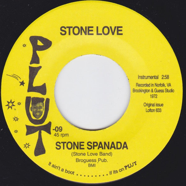 Image of Front Cover of 7" - /VG+ - STONE LOVE / SYMBOLICS, Stone Spanada / A Taste Of Your Love (Plut; 09, US 2010 Reissue, Plain Sleeve), ,  - 3016258C