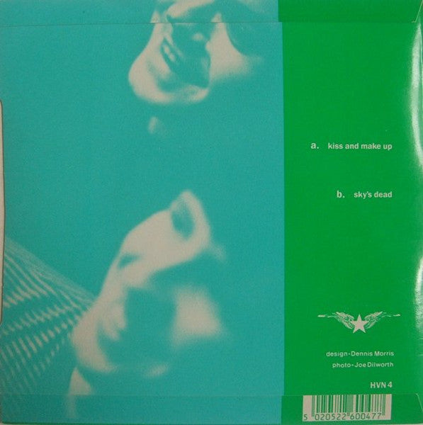 Image of Back Cover of 7" - VG/VG - SAINT ETIENNE, Kiss And Make Up (Heavenly; HVN 4, UK 1990), Strong VG,  - 3016232C