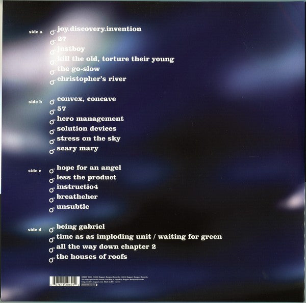 Image of Back Cover of LP - VG+/VG+ - BIFFY CLYRO, Blackened Sky (Beggars Banquet; BBQLP2089, Europe Reissue, Gatefold), ,  - 3026086E
