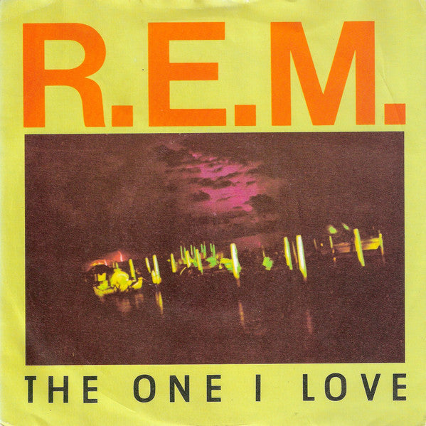 Image of Front Cover of 7" - VG/VG+ - R.E.M., The One I Love (I.R.S. Records Silver Injection Labels; IRM 178, UK 1991, Picture Sleeve), ,  - 3016234C
