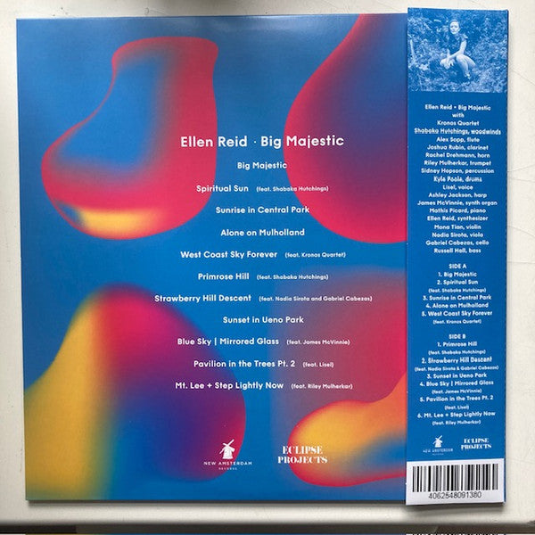 Image of Back Cover of LP - VG+/VG+ - ELLEN REID, Big Majestic (New Amsterdam Records; NWAM188-LP, Europe 2024, Gatefold, With Obi), ,  - 3016238C