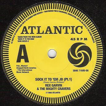 Image of Front Cover of 7" - /VG - REX GARVIN & THE MIGHTY CRAVERS / KING CURTIS, Sock It To 'Em JB (Pt.1) / Memphis Soul Stew (Atlantic; 5046 71685-0, UK 2004), ,  - 3016314C
