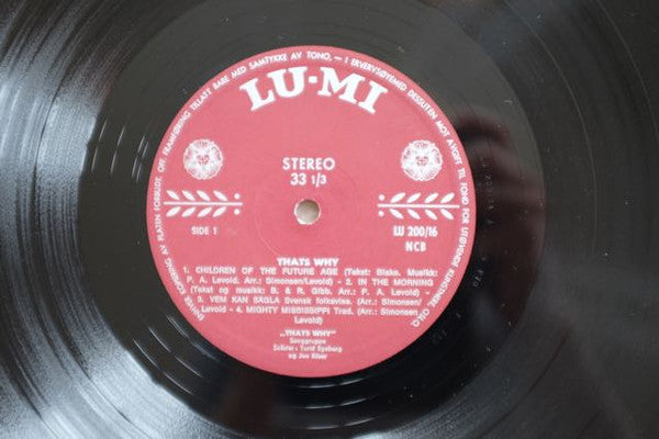 Image of Label Cover of LP - VG/VG - THAT'S WHY, Children Of The Future Age (Lu-Mi; LU 200/16, Norway 1968, Fold Over Sleeve, Insert), Light creasing, edge and ring wear.,  - 3046246S