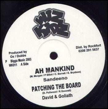 Image of Front Cover of 10" - /VG+ - SANDEENO, Ah Mankind (Wiz Kidz; WK011, UK 2003), ,  - 3016322C