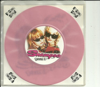 Image of Label Cover of 7" - VG+/VG - SHAMPOO, Trouble (Food; FOOD 51, UK 1994, Plain PVC Sleeve, Insert, Pink Vinyl), ,  - 3016280C
