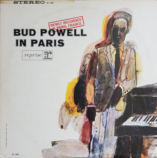 Image of Front Cover of LP - VG+/VG+ - BUD POWELL, Bud Powell In Paris (Reprise Records; P-7512R, Japan 1976 Reissue, Insert), Sleeve has cut corner. Insert mottled,  - 3016329C