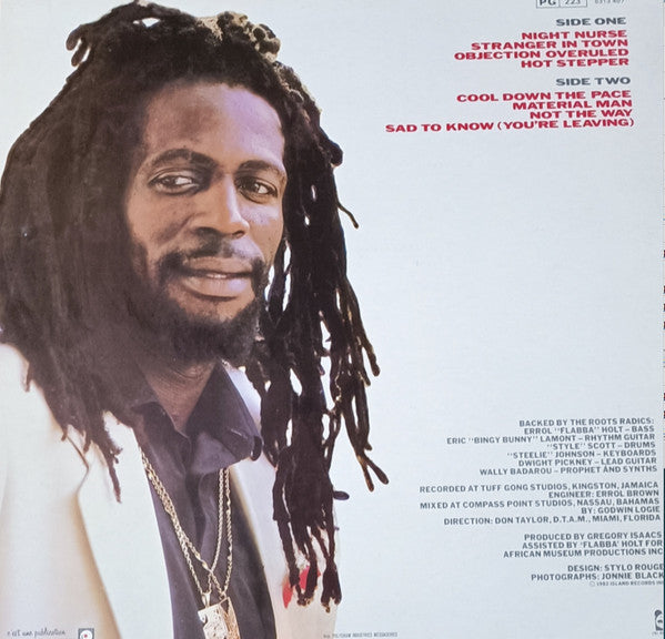 Image of Back Cover of LP - VG+/EX - GREGORY ISAACS, Night Nurse (Island Records; 6313 407, France 1982), ,  - 3046204S