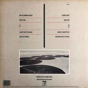 Image of Back Cover of LP - VG/VG+ - LED ZEPPELIN, Coda (Swan Song; 7 90051-1, US 1982, Embossed Gatefold Sleeve, Inner, Specialty Pressing), Promo notch cut top edge,  - 3046239S