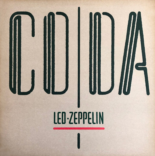 Image of Front Cover of LP - VG/VG+ - LED ZEPPELIN, Coda (Swan Song; 7 90051-1, US 1982, Embossed Gatefold Sleeve, Inner, Specialty Pressing), Promo notch cut top edge,  - 3046239S