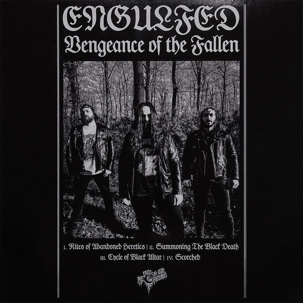 Image of Back Cover of 12" - EX/EX - ENGULFED, Vengeance Of The Fallen (Me Saco Un Ojo Records; MSUO129, UK 2020, Insert, Blue In Clear With Blue Splatter), ,  - 3046277S