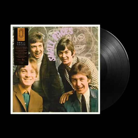 Image of Front Cover of LP - NEW/NEW - SMALL FACES, Small Faces (Thousand Club) (Fontana; 5779166, Europe 2026 Reissue, Black Vinyl, Signed Print), , A landmark release of the British mod era, Small Faces captures the youthful energy, confidence, and musical ambition that made the band one of the defining voices of 1960s British rock. Led by the powerhouse vocals of Steve Marriott and the songwriting talents of Marriott and Ronnie Lane, the album blends R&B, soul, and infectious pop melodies with effortless