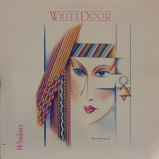 Image of Front Cover of LP - VG/VG+ - WHITE DOOR, Windows (Passport Records; PB 6027, US 1983, Inner), Cut-out (Notched). Small sticker on cover. ,  - 3046155S