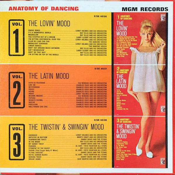 Image of Back Cover of LP - VG/VG - VARIOUS, Anatomy Of Dancing Vol. 2 - The Latin Mood (MGM Records; SE 4037, US 1962, Pasteback Sleeve), Strong VG,  - 3046156S