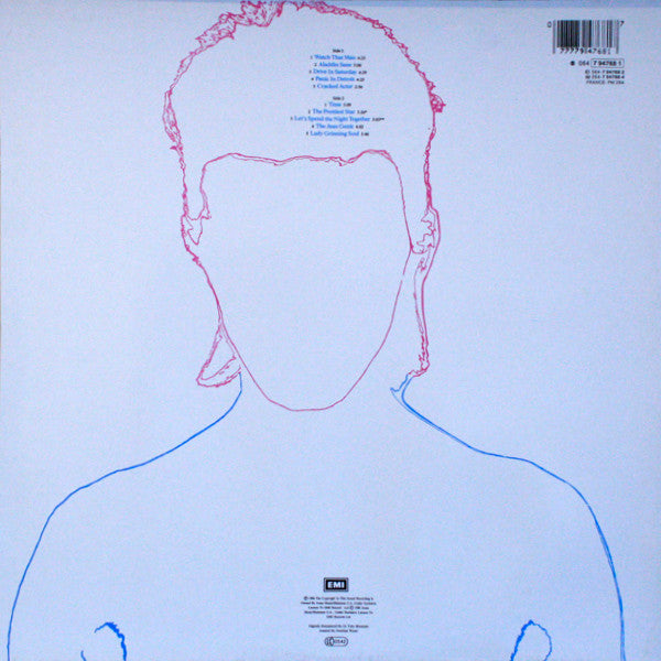 Image of Back Cover of LP - VG/VG - DAVID BOWIE, Aladdin Sane (EMI; 064-7 94768 1, Europe 1990 Reissue, Gatefold), Hairlines, light edge wear,  - 3046290S